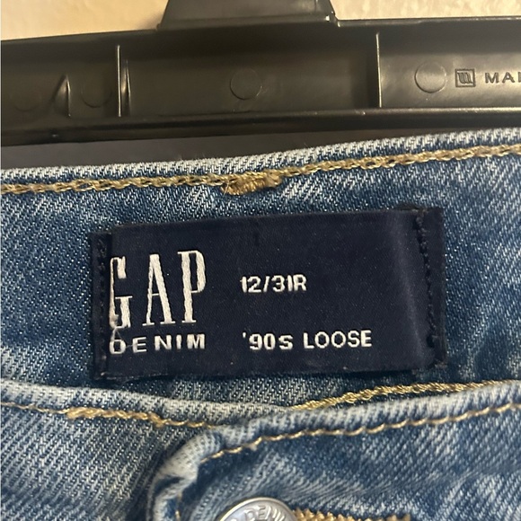 Gap Mid Rise '90s Loose Jeans Size 12/31 R - Picture 4 of 4